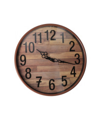 Ceas de perete din plastic Optima ANTIQUE, culoare lemn
